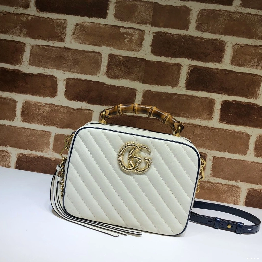 Hyperpeter bamboo with small shoulder GUCCI bag Marmont GG 0803